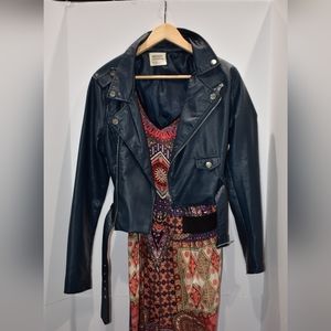 FAUX LEATHER WOMEN MOTOJACKET